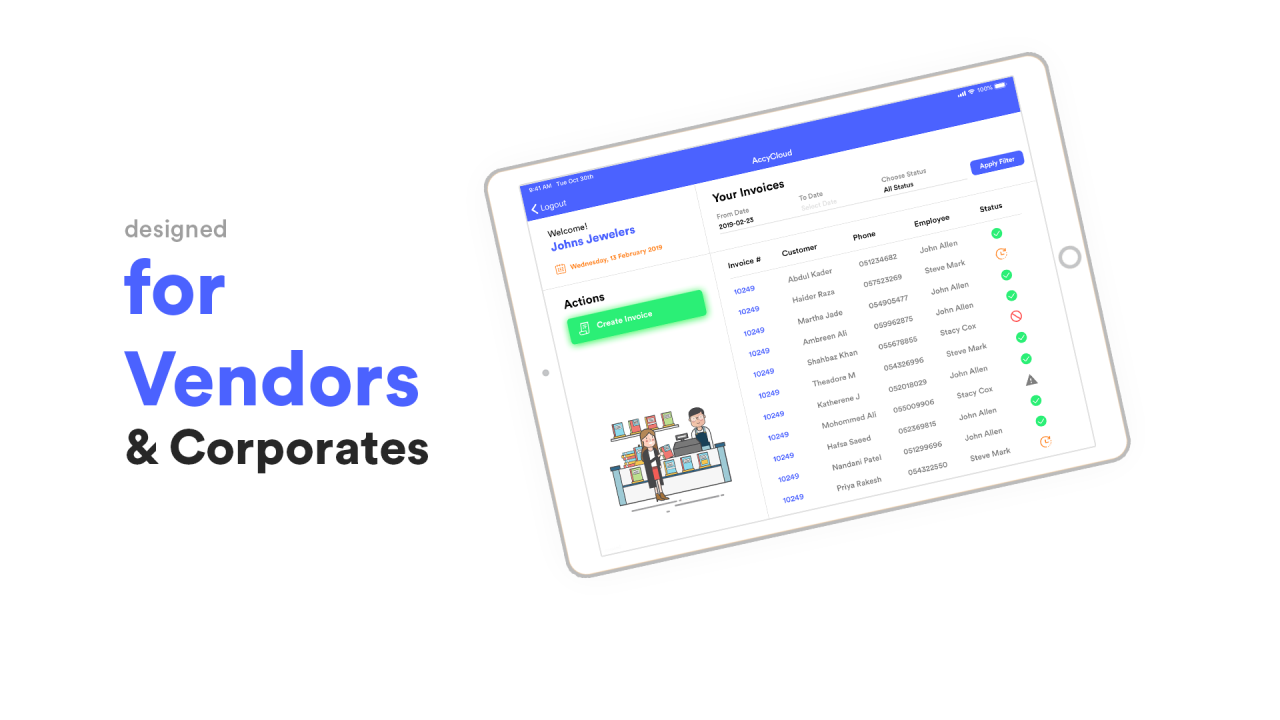Online pos application
