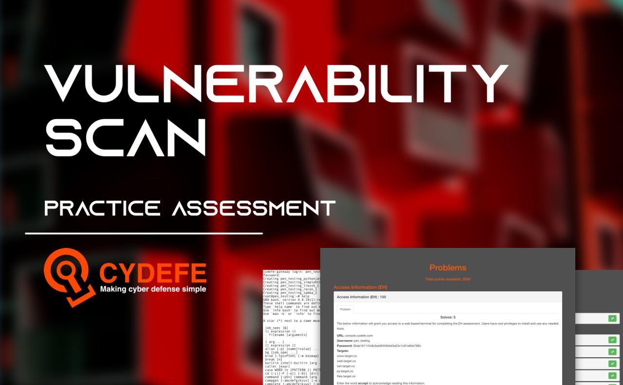 Application vulnerability scans