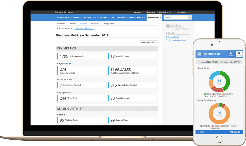 Property management application software