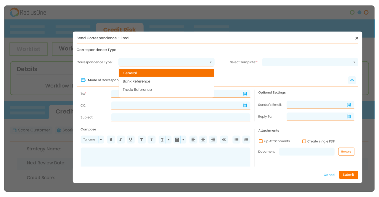 Highradius credit application