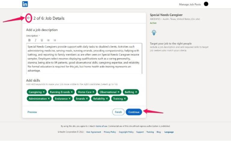 Linkedin free job posting applicant limit