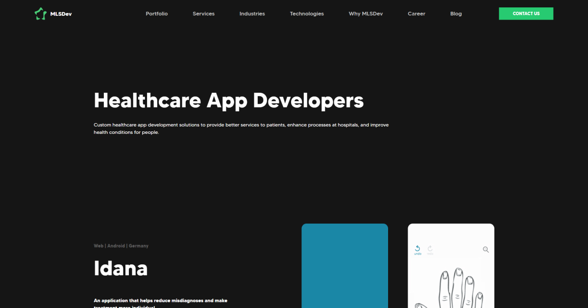 Healthcare application developer