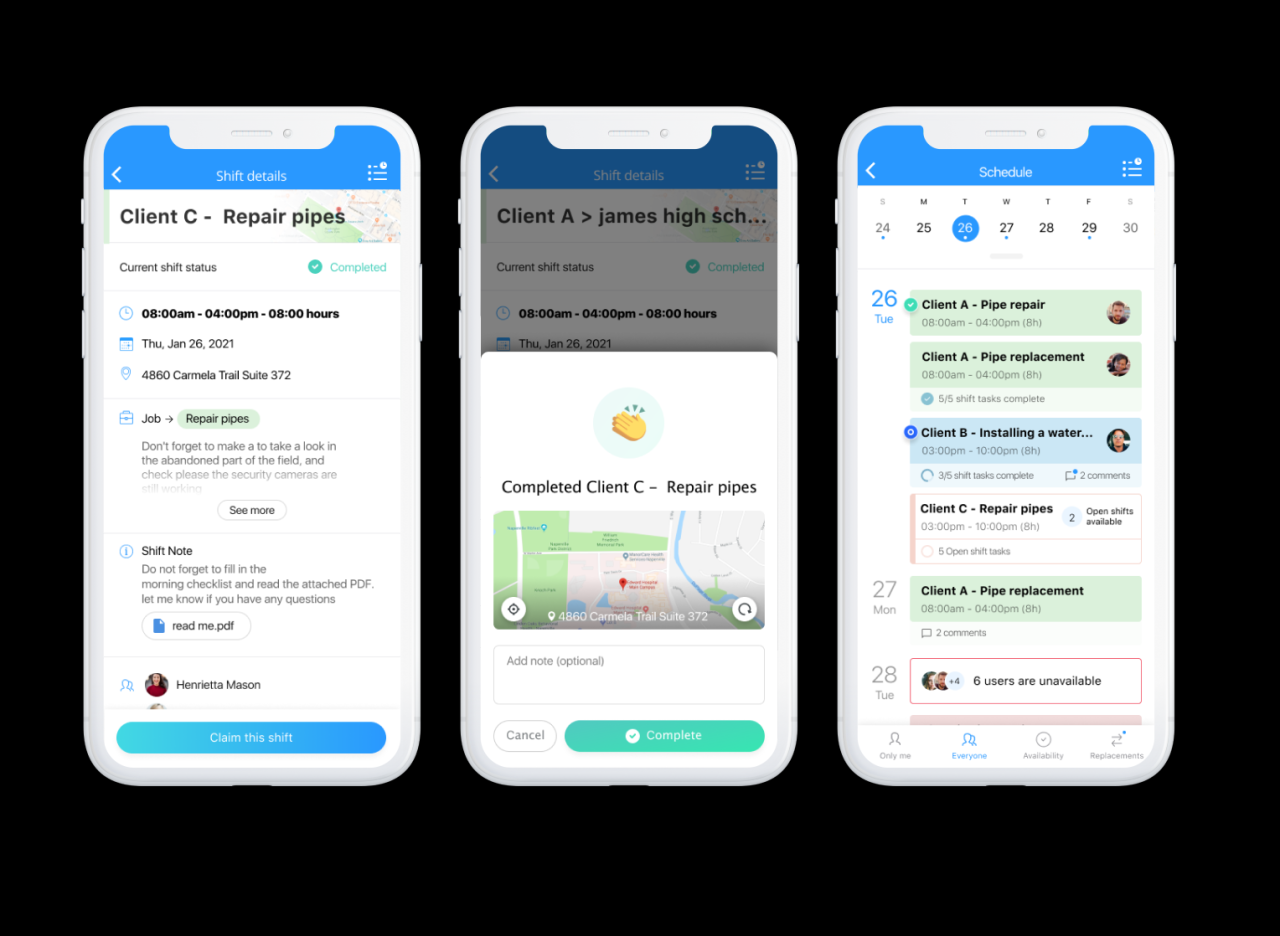 Plumber job management software