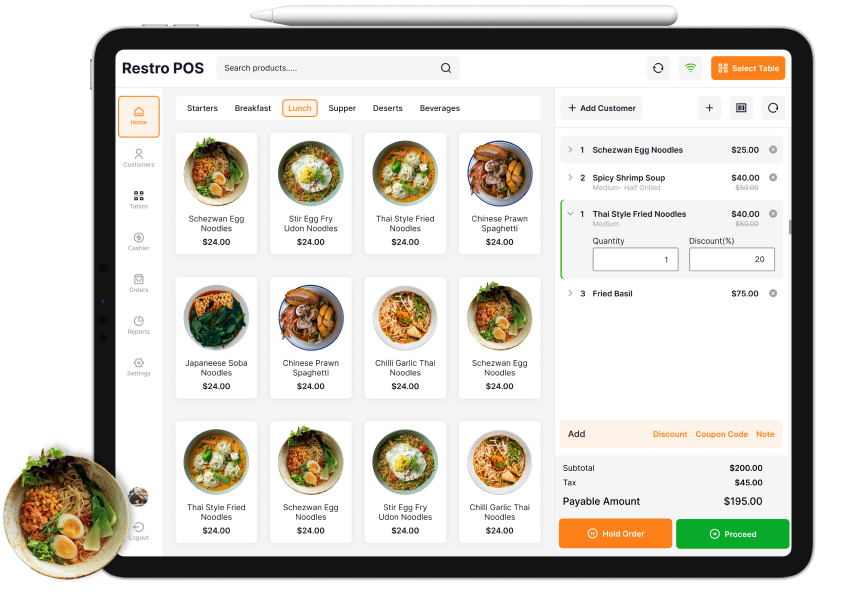 Online pos application