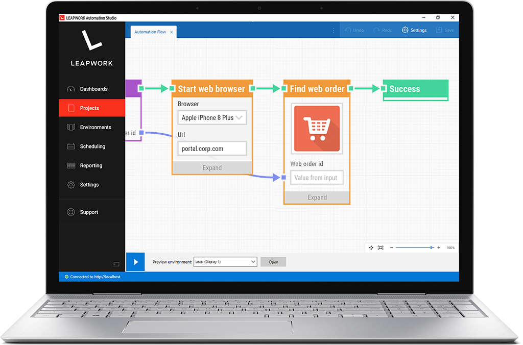 Leapwork selenium rpa pan wpf automate