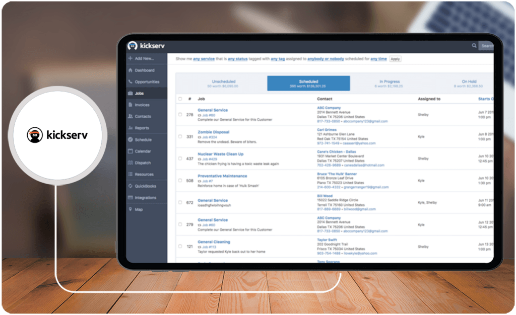 Pest control computer software