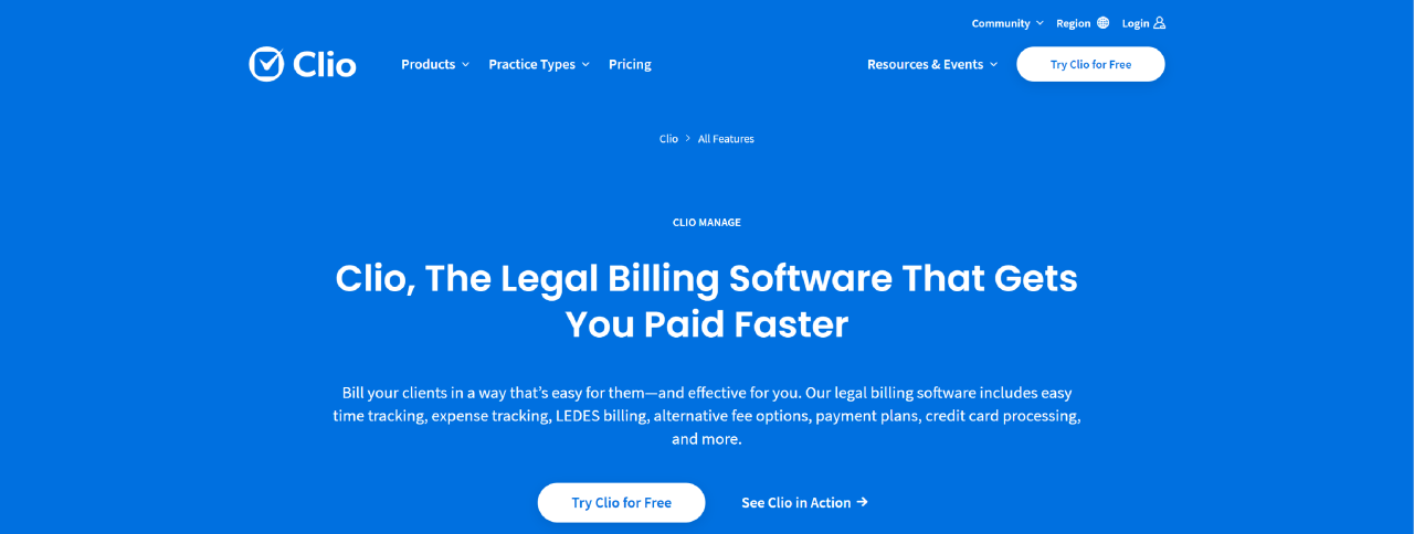 Law firm time and billing software