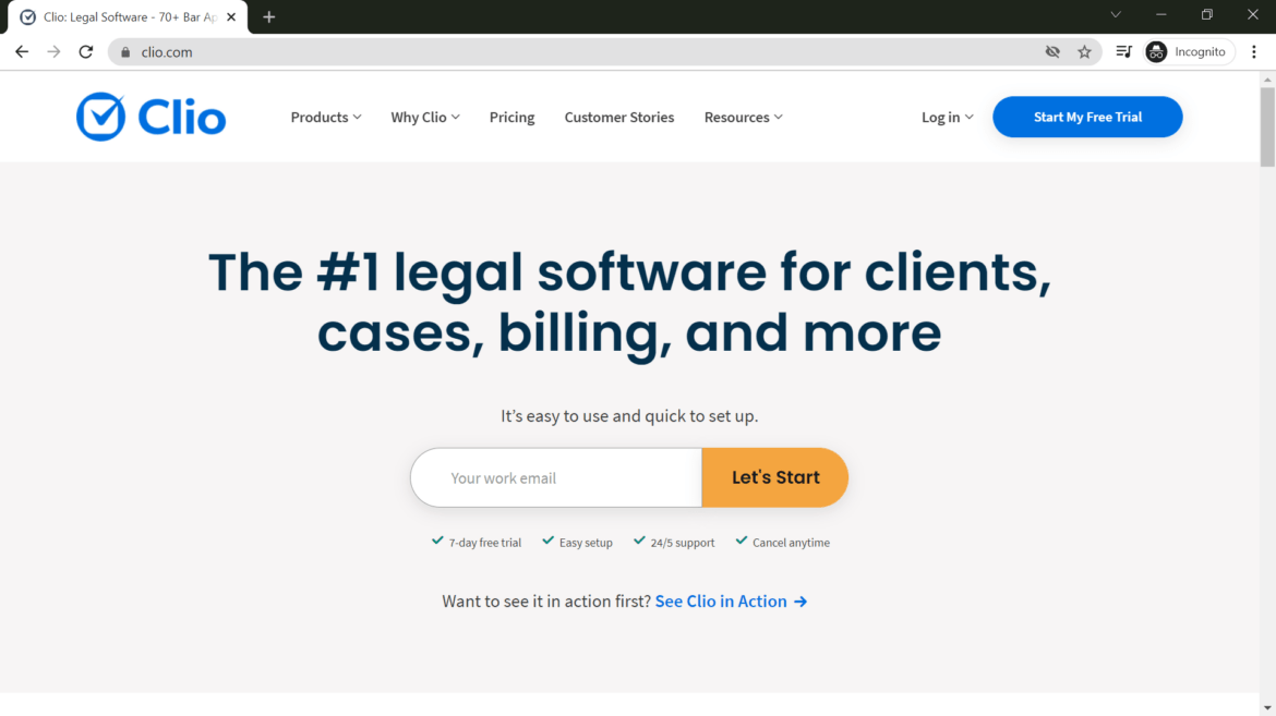 Law firm time and billing software